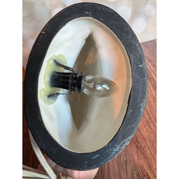 🍼 Vintage Blue Humpty Dumpty Nursery Lamp – Hand-Painted Ceramic 🍼 - Picture 7 of 16